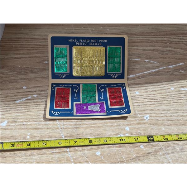 Vintage advertising needle book