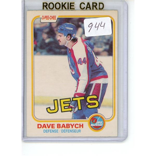 1981/82 O-Pee-Chee #358 Babych RC