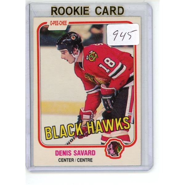 1981/82 O-Pee-Chee #63 Savard RC