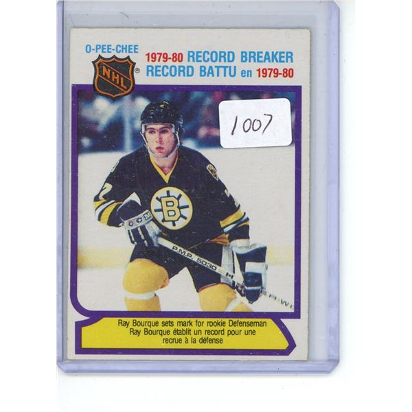 1980/81 O-Pee-Chee #2 Bourque “Record Breaker”