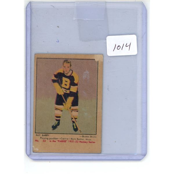 1951/52 Parkhurst #32 Ray Barry