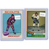 Image 1 : (2) 1975/76 O-Pee-Chee #94 Lever, #220 Nolet
