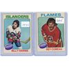 Image 1 : (2) 1975/76 O-Pee-Chee #242 Harris, #248 Comeau