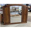 Image 1 : Large Wood Framed Mirror 54"x44"
