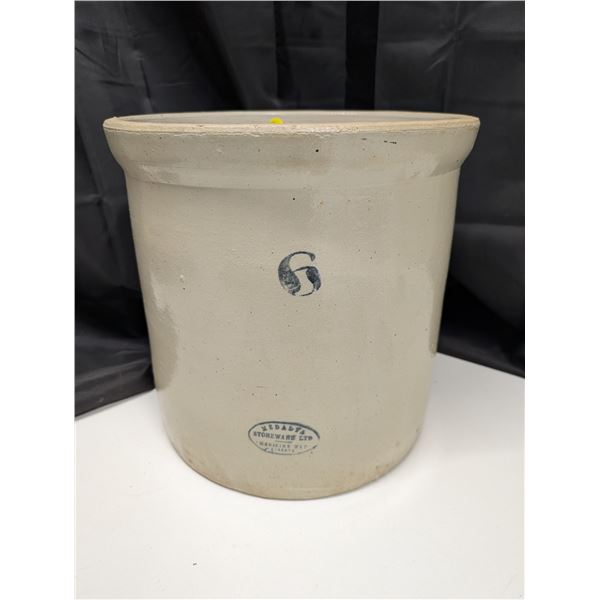 #6 Medalta Stoneware Crock