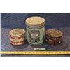 Image 1 : (3) Antique/Vintage Coffee Tins