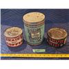 Image 2 : (3) Antique/Vintage Coffee Tins