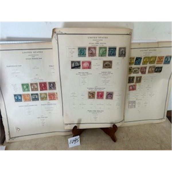 10 pages of 1920's-1930's USA stamps