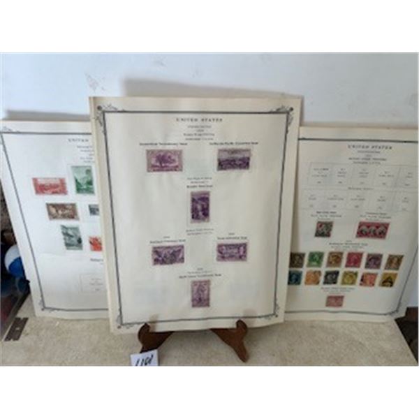 15 pages 1930's USA stamps