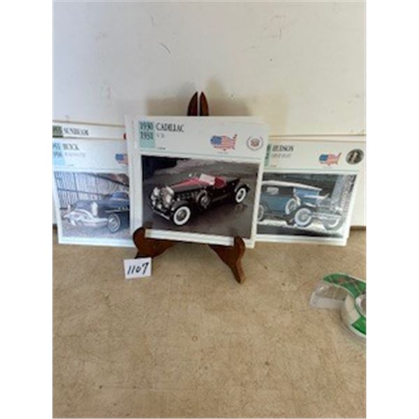 40 assorted car cards