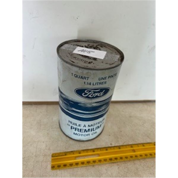 Ford 1qt motor oil tin- full