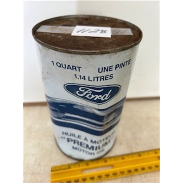 Ford 1qt motor oil tin- full