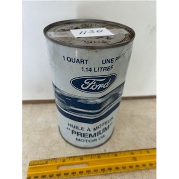 Ford 1qt motor oil tin- full