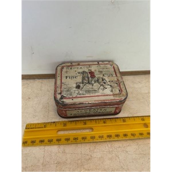 Repeater tobacco tin