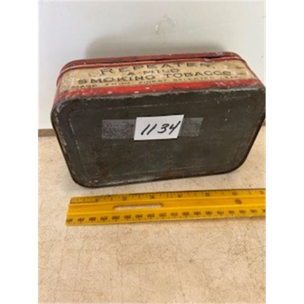 Large repeater tobacco tin