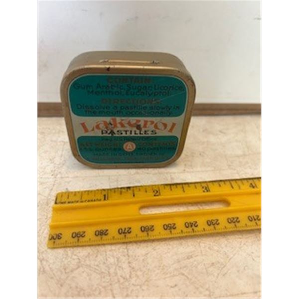 Lakerol pastilles tin