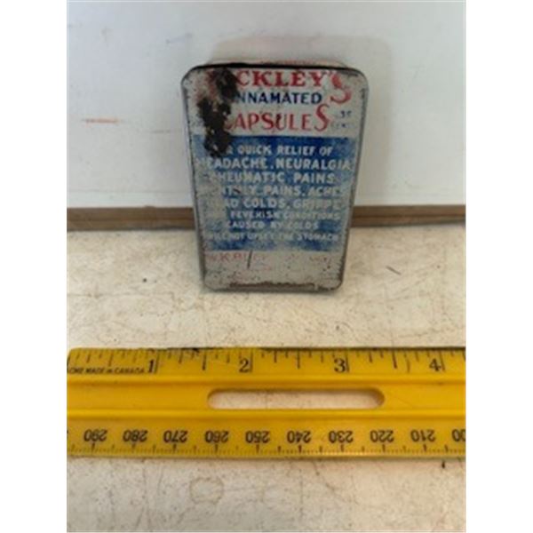 Buckleys capsules tin