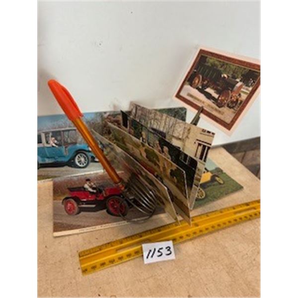 Lot of car cards and organizer