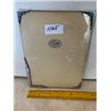 Image 1 : glass picture frame with colored corners- 7.5" by 10"