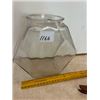 Image 1 : Heavy glass vase- 10"H