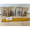 Image 1 : 4 vintage photo's/ stamps on reverse