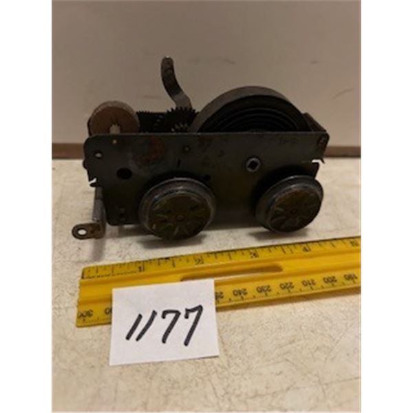 Wind up motor chassis for a train