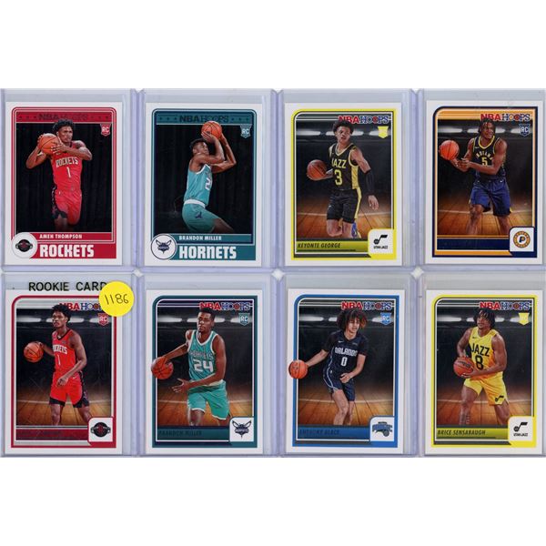 (15) 2023-2024 Pannini - Hoops Rookie Cards.