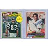 Image 1 : (2) Topps NFC Rookie Cards 1977 Vince Papale #397 and 1981 Kellen Winslow #11.