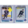 Image 1 : 1986 OPC Toronto Maple Leafs Rookie Cards - Russ Courtnall and Steve Thomas.