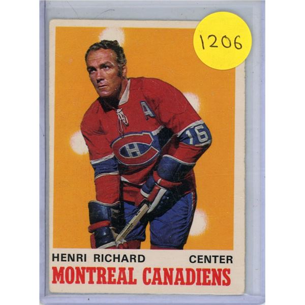 1970-71 OPC Henri Richard #176.