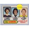 Image 1 : 1977 Power Play Goal Leaders OPC #5 - Lanny McDonald, Phil Esposito, Tom Williams.