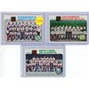 Image 1 : (3) 1974-1975 Topps Team Cards.