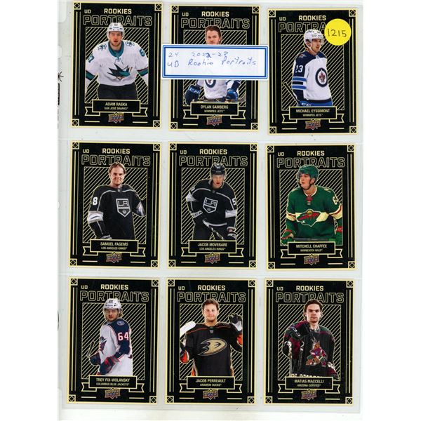 (24) 2022-2023 UD Rookies Portraits.