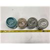 Image 2 : 4 painted glass insulators