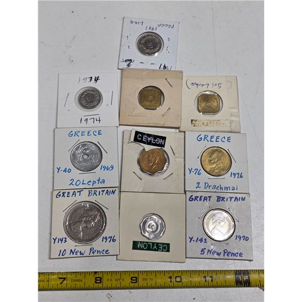 Lot of foreign coins