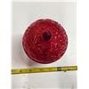 Image 2 : Avon red glass candy dish with lid