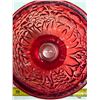 Image 3 : Avon red glass candy dish with lid