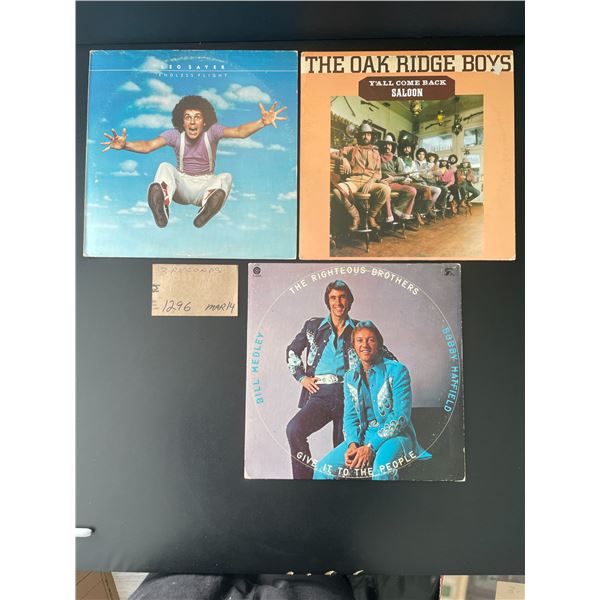 3 Records -Leo Sayer; Oak Ridge Boys; Righteous Bros