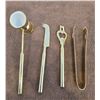 Image 2 : 1314 - Vintage IKON 24 kt gold plated Taiwan bar set - opener, jigger, knife and tongs is Lucite hol