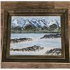 Image 1 : 1324 - Vintage landscape painting signed by artist "NEGRAEFE" Dated 1984 on the back. 24'x20"