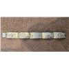 Image 1 : 1333 - Vintage sterling silver Mayan Aztec bracelet.  7"x3/4". Weighs 31 gr. Stamped Sterling Mexico