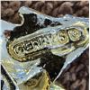Image 2 : 1334 - Vintage gold-tone Christmas brooch, Santa's Sleigh.  Popular 1950's - 1960's.  Marked Gerry's