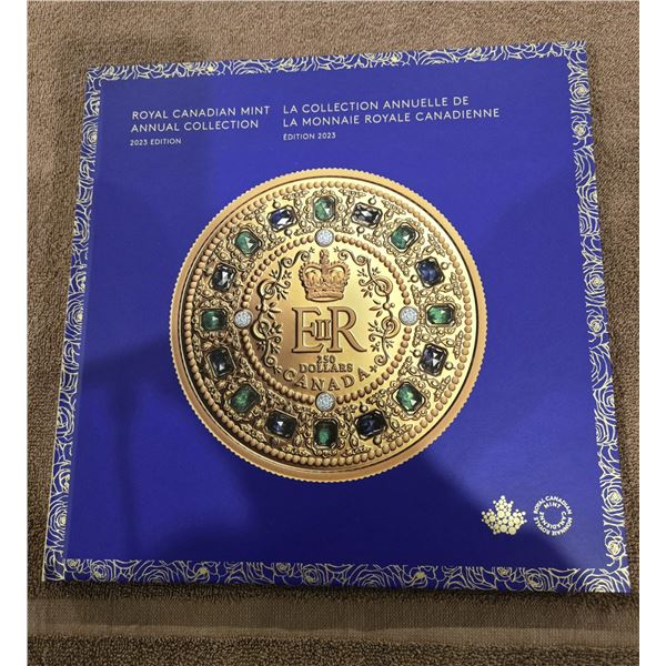 1335 - 2023 Annual Royal Canadian Mint collection book.  Includes special edition uncirculated coins