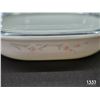 Image 2 : Vintage Pyrex Casserole Dish Pink Blossom Pattern