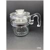 Image 1 : Vintage Pyrex 6 cup Coffee pot. Pristine Condition
