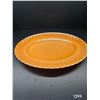 Image 1 : Vintage Anchor Hocking Peach Lustre Platter 12x15”