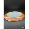 Image 2 : Vintage Anchor Hocking Peach Lustre Platter 12x15”