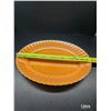 Image 3 : Vintage Anchor Hocking Peach Lustre Platter 12x15”