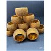 Image 2 : (12) Handmade Indian Gold Beaded Napkin Rings