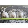 Image 3 : Vintage Roman Maruri Fine Bone China Bells feat. Religious Depictions.  White Porcelain, Gold Trim.